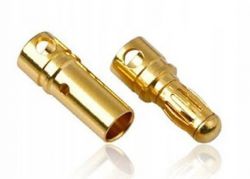 KONEKTORY GOLD BANAN 3,5mm Para silnik-regulator