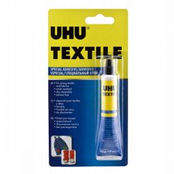 Klej UHU Textile 19ml Tkaniny Skóra Drewno