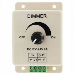 Ściemniacz taśm LED DIMMER 12-24V DC 8A sterownik